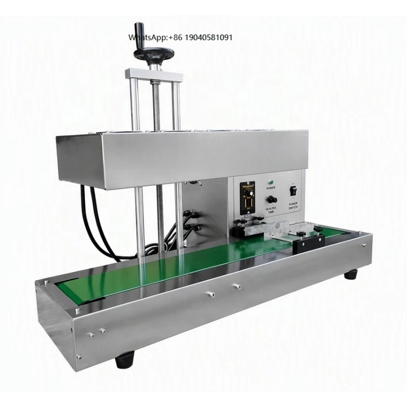 Automatic Continuous Induction Sealing Machine Aluminum Foil Sealer for Food Beverage Packaging Bottle Sealing
