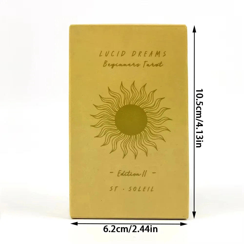 Lucid Dreams Beginners Tarot Deck Classic Design Divination Meditation Tarot Cards For Beginner Family Party Game Tool gift