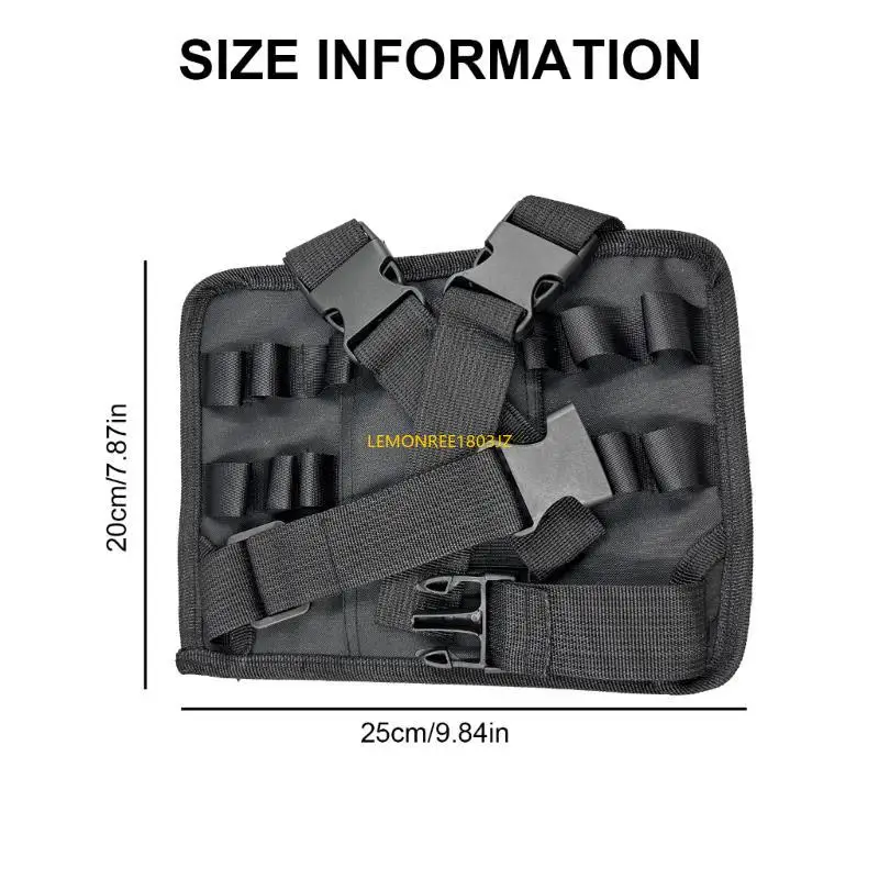 N58C Electrician Tool Bag Leg Pocket Tool Holder for Electrician Multiple Pockets