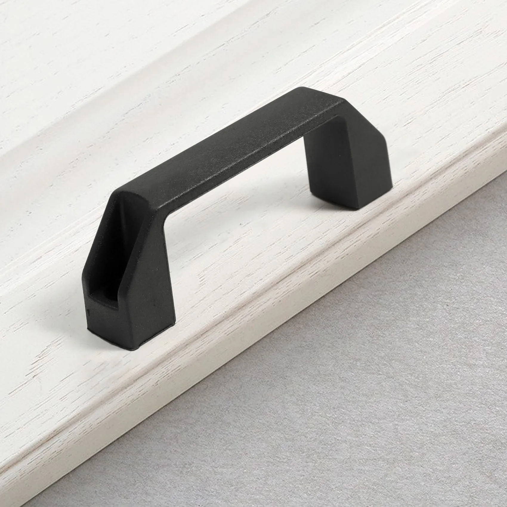 BISM1 Black 90 mm 8.9 cm hole spacing plastic cabinet drawer pull handle