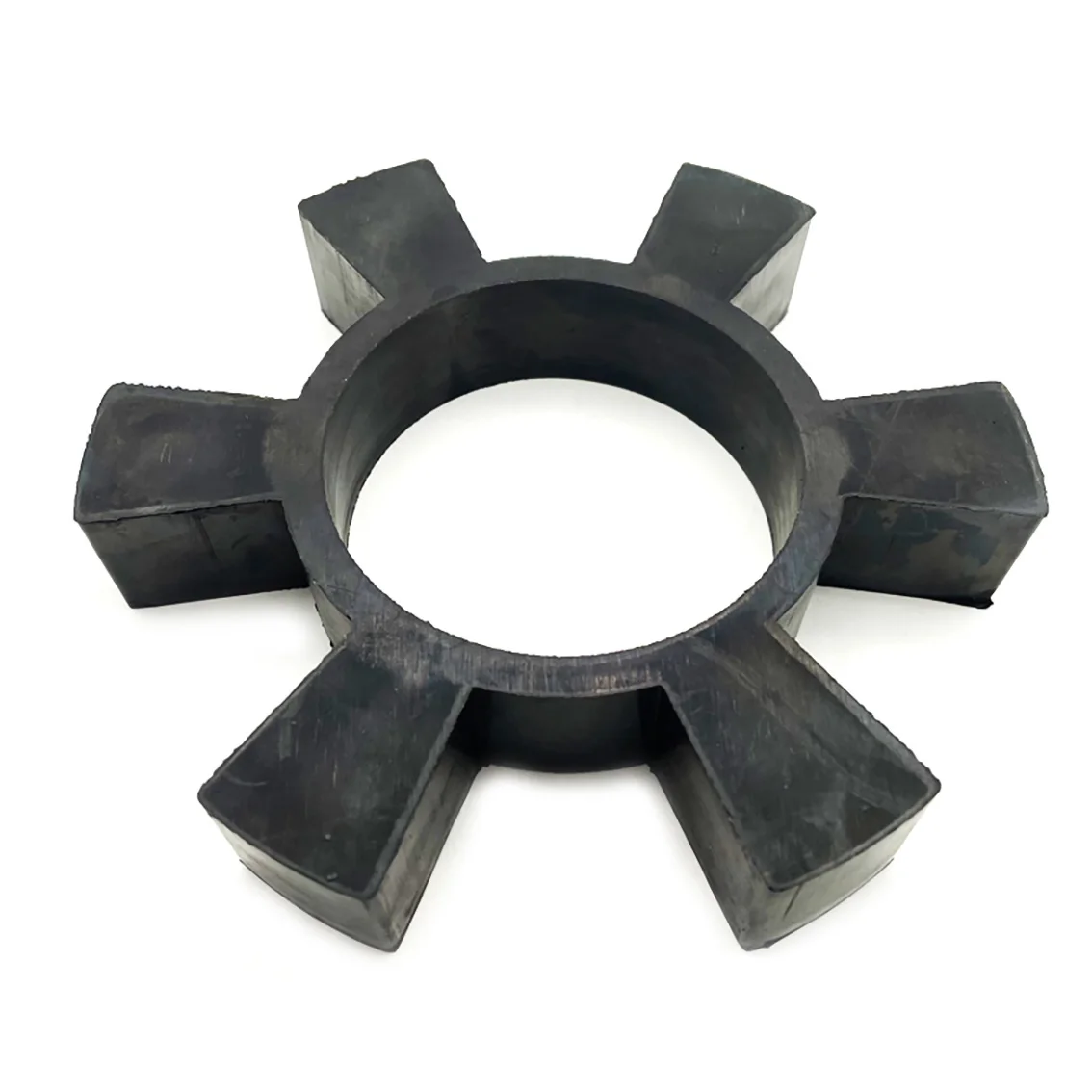 1PCS Black T-shaped Plum Blossom Hexagonal Water Pump Wheel Pad Rubber Hexagonal Elastic Ring Coupling Buffer Pad