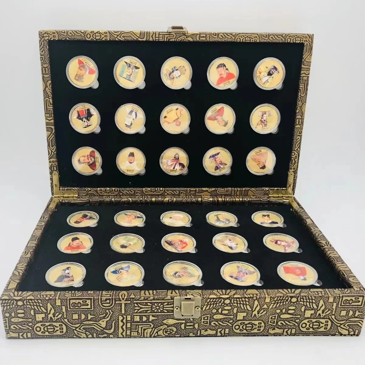 Rare Shanghai Mint In color Coin,Emperor of Chinese history,30 pieces/set,free shipping