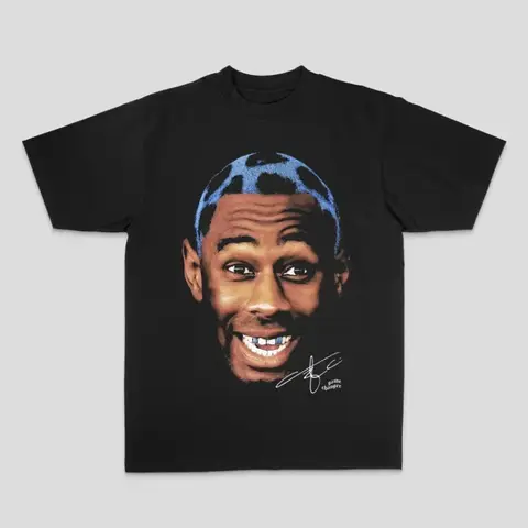 Europeo e americano Tyler The Cleator Creator Taylor Rap Hip Hop Top High Street Sportivo Casual T-shirt da uomo Stile coppia