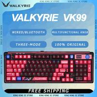 VALKYRIE VK99 Wireless Mechanical Keyboard 3-Modes 8000mAh Full Key Hot Swap RGB Backlit Bluetooth Gaming Office PC Accessories