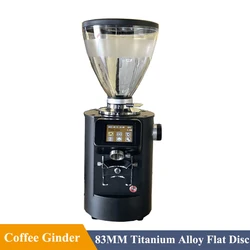 110V/220V 83MM Titanium Alloy Flat Burr Commercial Coffee Grinder Electric Digital Control Coffee Bean Grinders For Espresso