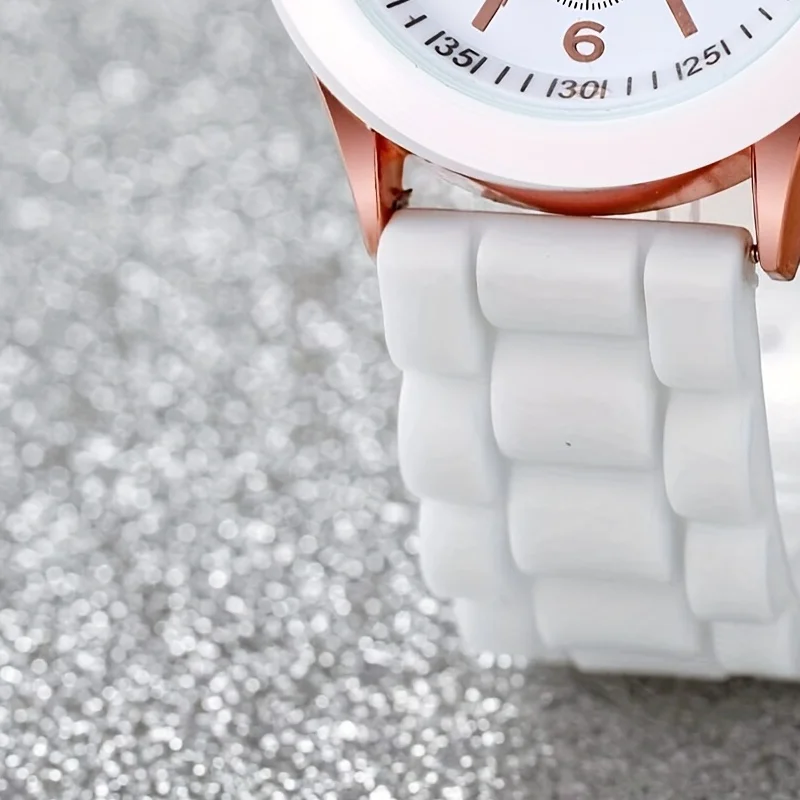 นาฬิกาควอทซ์ตัวชี้ทรงกลม2ชิ้นนาฬิกาอะนาล็อกที่ถูกต้องสำหรับคู่รัก-ดีไซน์แฟชั่นใช้ได้ทั้งชายและหญิง-