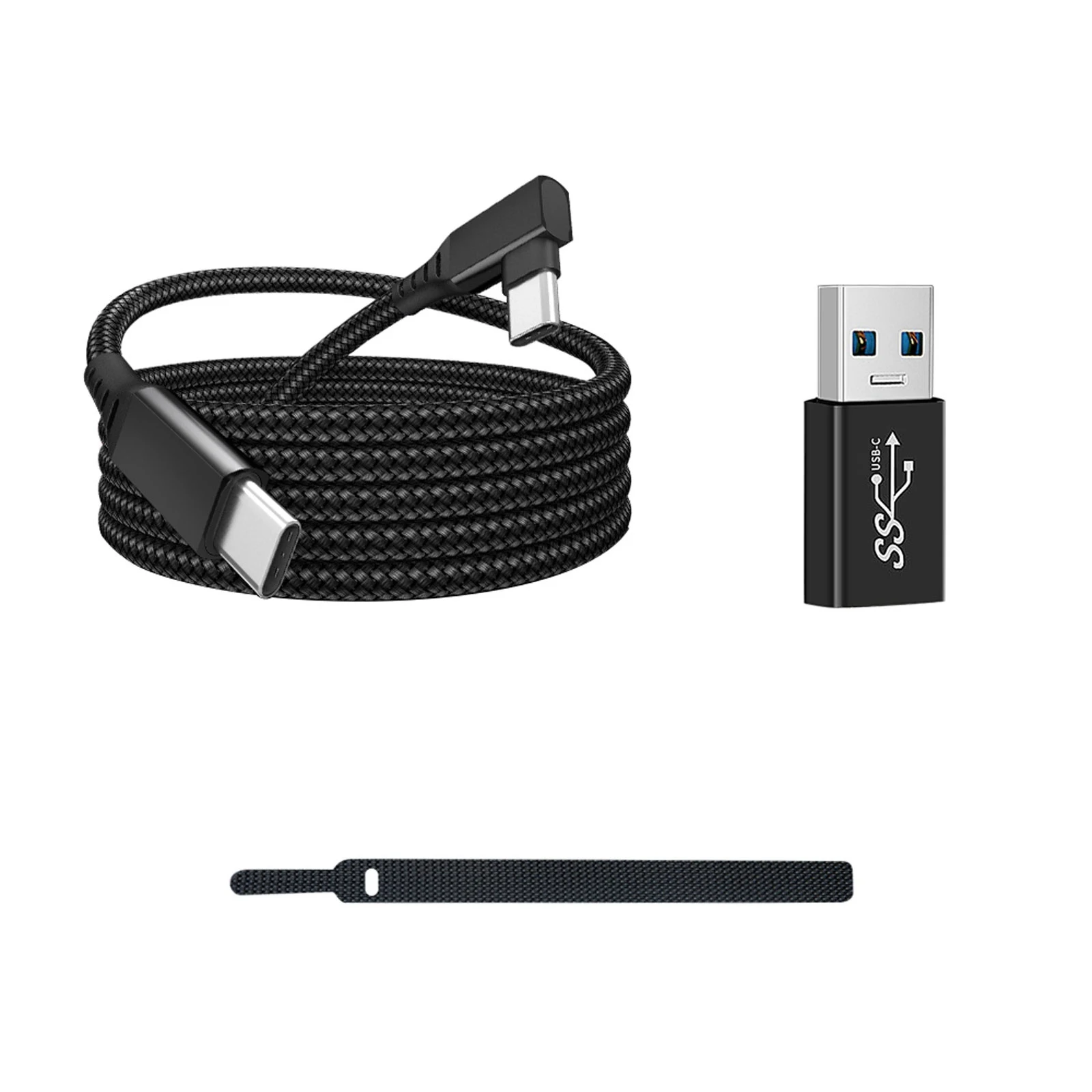 Data Line Charging Cable for Oculus Quest 2 Link USB 3.1 Type C Data Transfer USB-A to Type-C Cable 20V 3A Charger,A