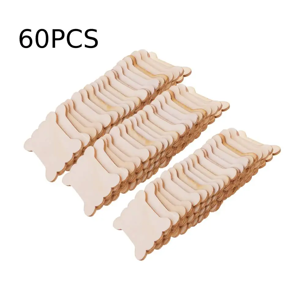 20PCS/40PCS/60PCS Bone Shaped Wooden Floss Thread Bobbin Embroidery Floss DIY Cross Stitch Organizer Holder Sewing Supplies