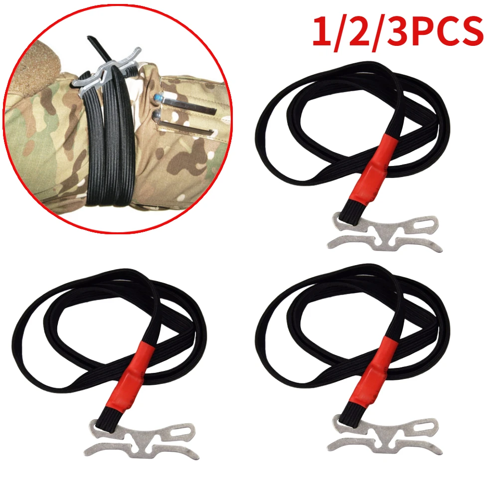 1/2/3 قطعة عاصبة بقاء التطبيق القتالي طرف أحمر حزام الطوارئ الطبي المعونة للاستكشاف في الهواء الطلق التنزه الصيد