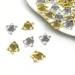 20pcs Feature Celtic Knot Alloy Charms Retro Symbol of Strength Openwork Pendants For DIY Necklace Bracelet Earrings Amulet