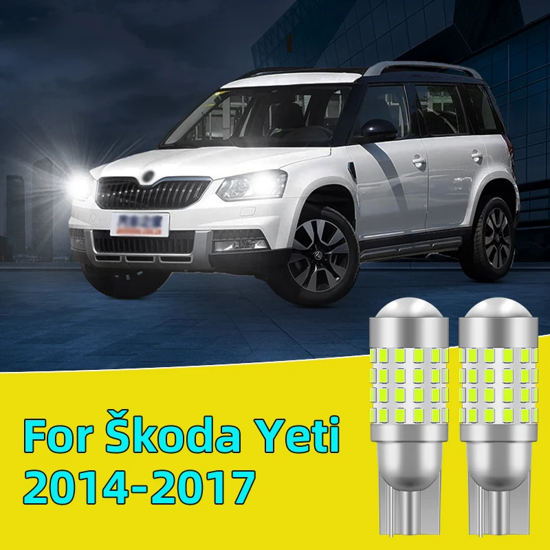 

2 шт. для Škoda Yeti 2014-2017 2016 Автомобильная светодиодная лампа T10 W5W ширина фонари боковой габаритный знак сигнальная лампа 12 В 24 В габаритные огни
