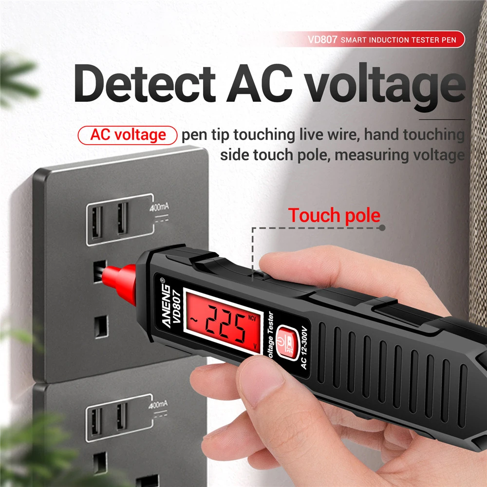 Pen Type Digital Multimeter 6000 Counts AC/DC Voltage Tester Intelligent  Current Meter Non-Contact Voltmeter Sensor Pen