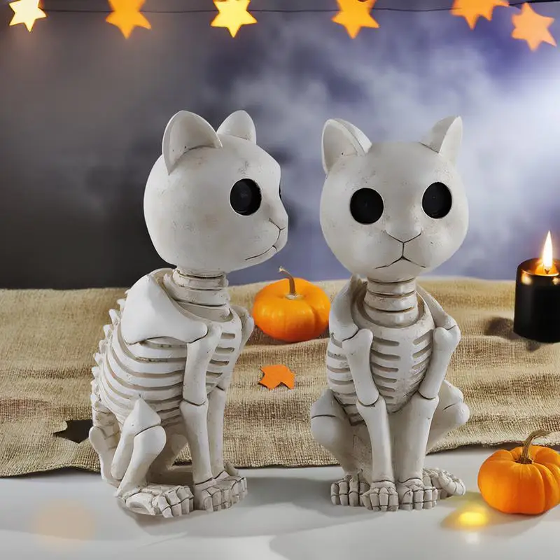 

Garden Sculptures Statues Unique Cat Garden Decor Outdoor Cat Decor Versatile Halloween Figurines Sculptures Home Decor For