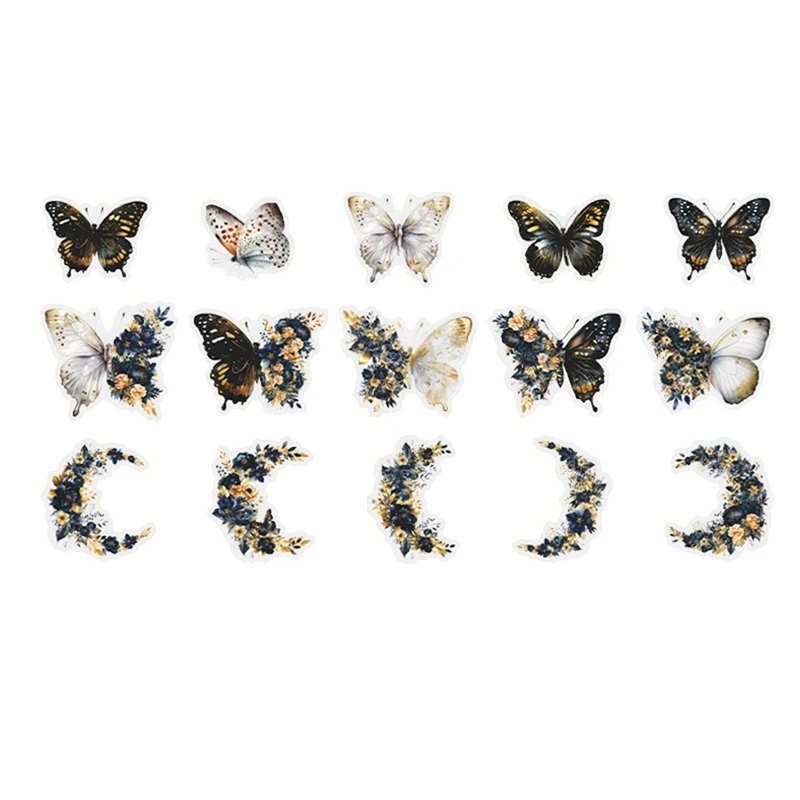 

T84C-Retro Notebook Decoration Material Stickers DIY Decorative Sticker For Notebook Labels,