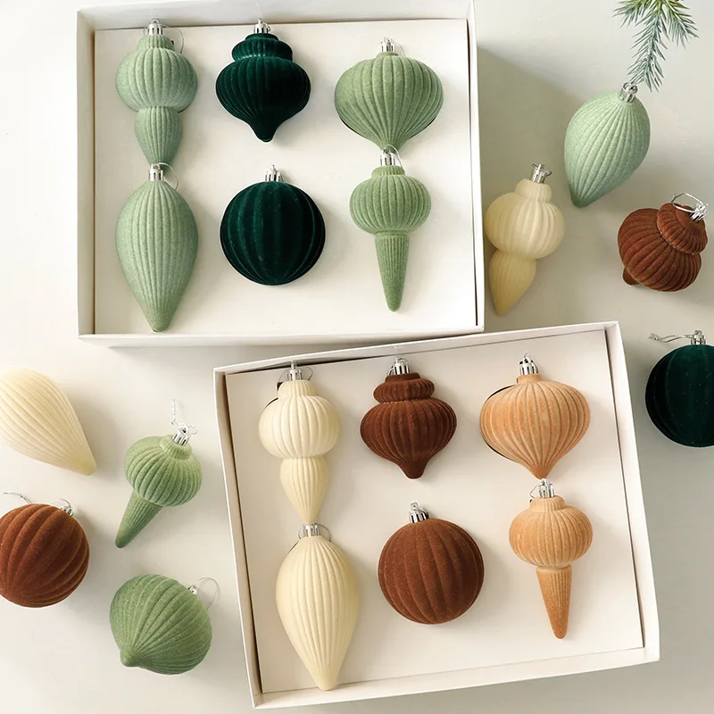 

Soft Fabric Shaped Plush Christmas Ball Pendant Holiday Decor Festive Atmosphere Enhancer New Hot Selling Item