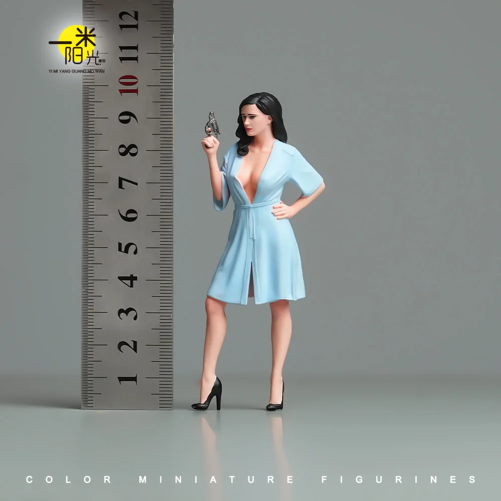 Окрашенные миниатюры 1/24 1/64 1/43 1/87 Женщина в платье, фиксатор, женская сцена, фигурка куклы, неокрашенная модель для автомобилей, транспортных средств