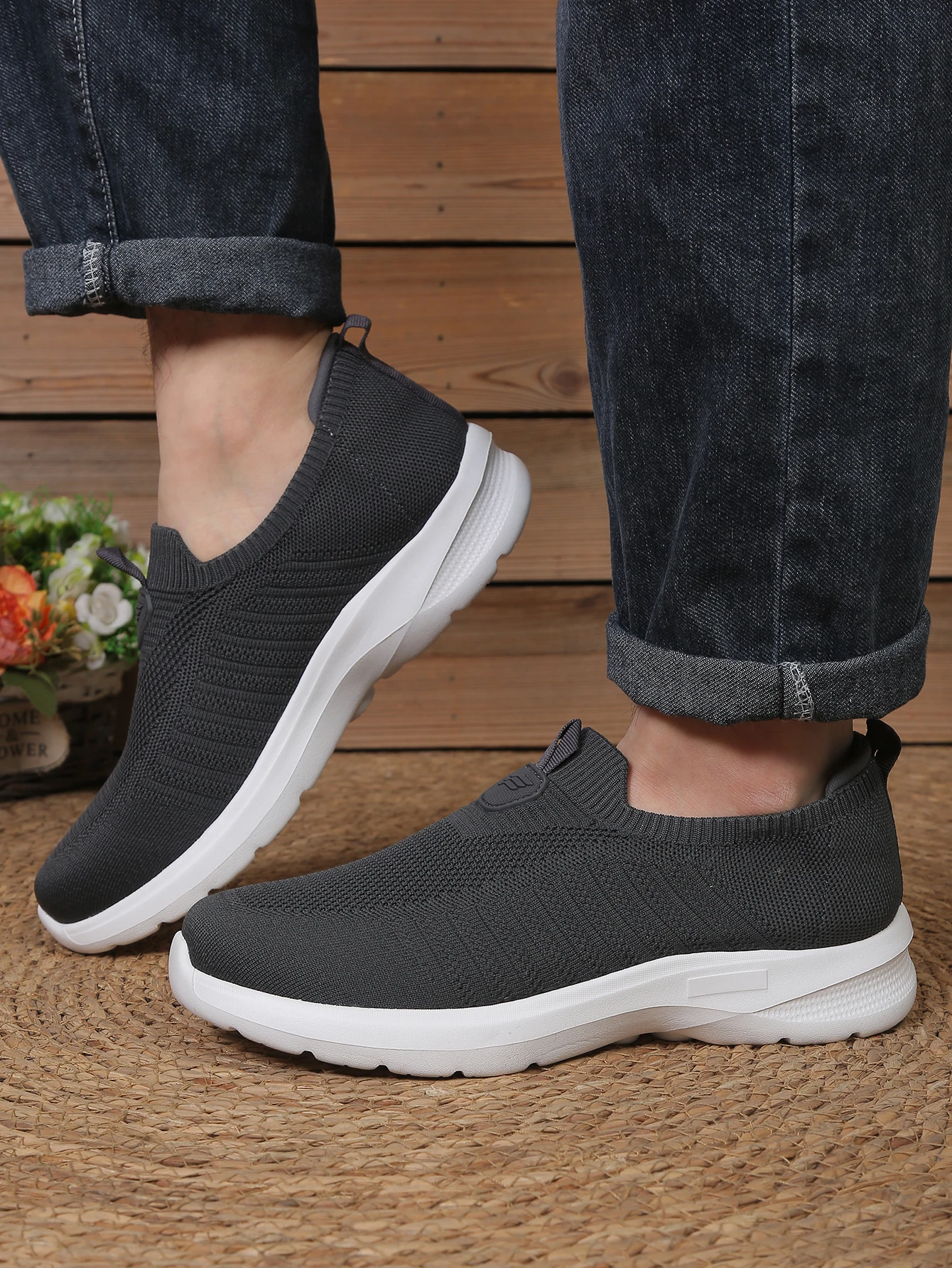 Herren Leichte Wanderschuhe Atmungsaktives Mesh-Obermaterial Gepolsterte Sohle Bequeme Freizeitschuhe für Männer – Detail 16