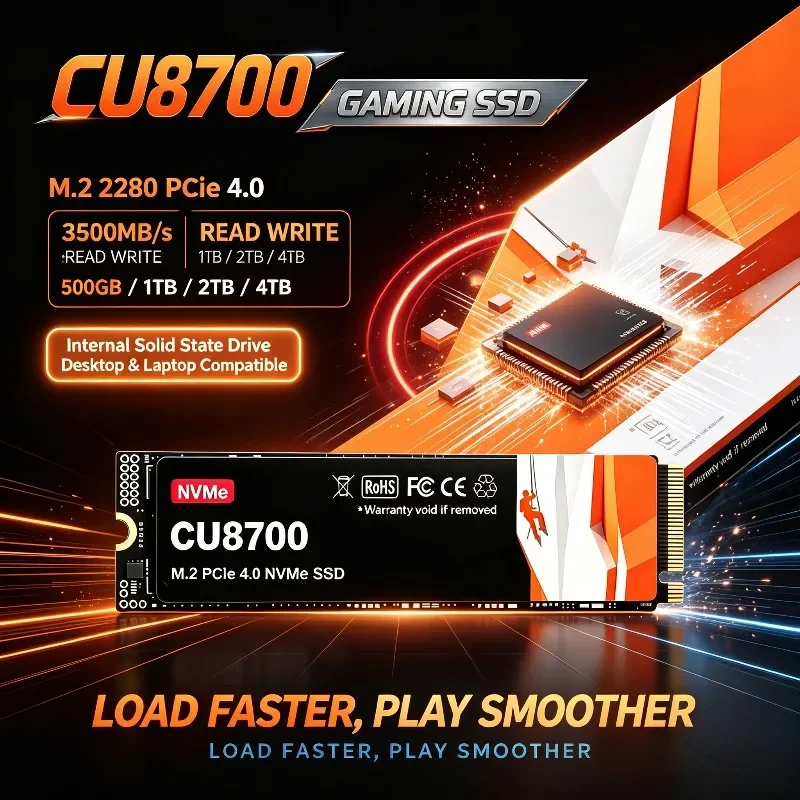 CU8700 NVMe M.2 2280 SSD 500GB 1TB 2TB 4TB 3500MB/s High Speed Read Write Internal Solid State Drive for Desktop Laptop PC