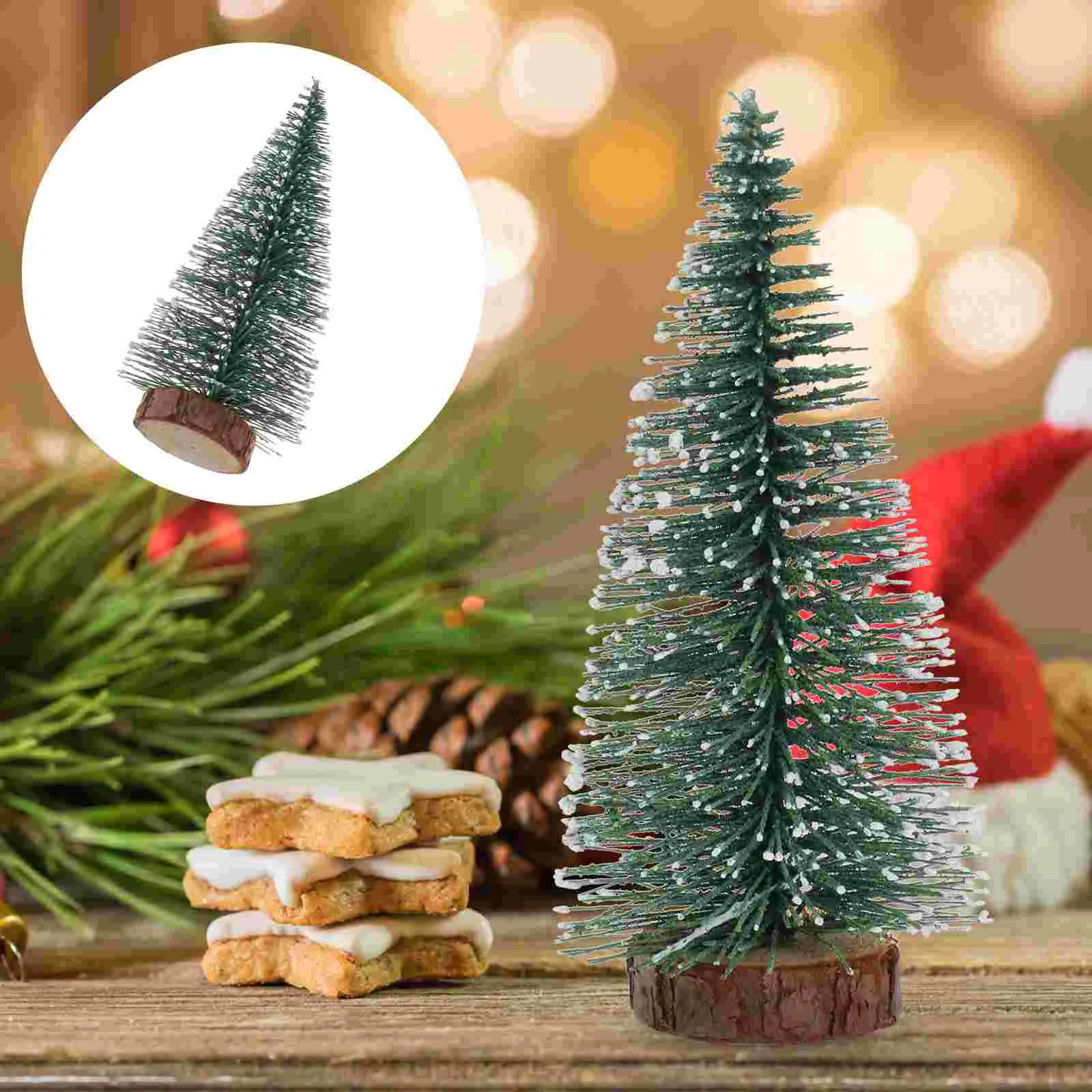 10 Pcs Snow Inflatable Halloween Decorations Christmas Tree Xmas Party Bottle Brush Trees