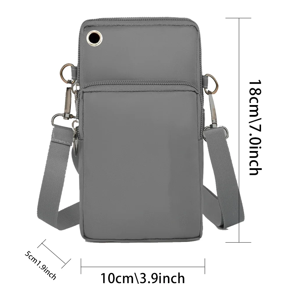 New Garland Letter Print Pattern Mobile Phone Bag Wallets Arm Pack Shoulder Bags for Apple/Huawei Waterproof Cell Phone Packet