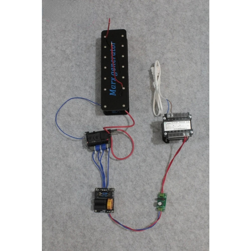 Hohe Spannung Generator Marx Generator Tesla Spule Widerstand Kondensator DIY Bord 10 Sorten Marx Impuls Spannung Puls
