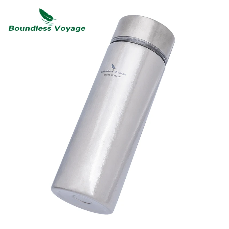 

Boundless Voyage 550ml Titanium Thermoses Water Bottle with Lid Double-Walled Insulated Water Bottle Vacuum Flasks Ti3019D