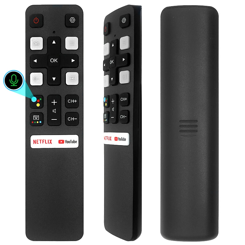 Пульт дистанционного управления rc802v fnr1 для tcl с netflix и youtube rc802v 49p30fs 65p8s 55c715 49s6800 43s434 43p8 (f604a) 43p717 (v83)