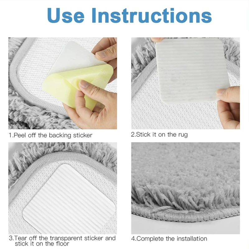 4/8Pcs Carpet Non-Slip Mat Non-Slip Pads Non-Slip Pad Non-Slip And Washable Gripper Non-Slip Carpet Underlay For Carpet Bathroom