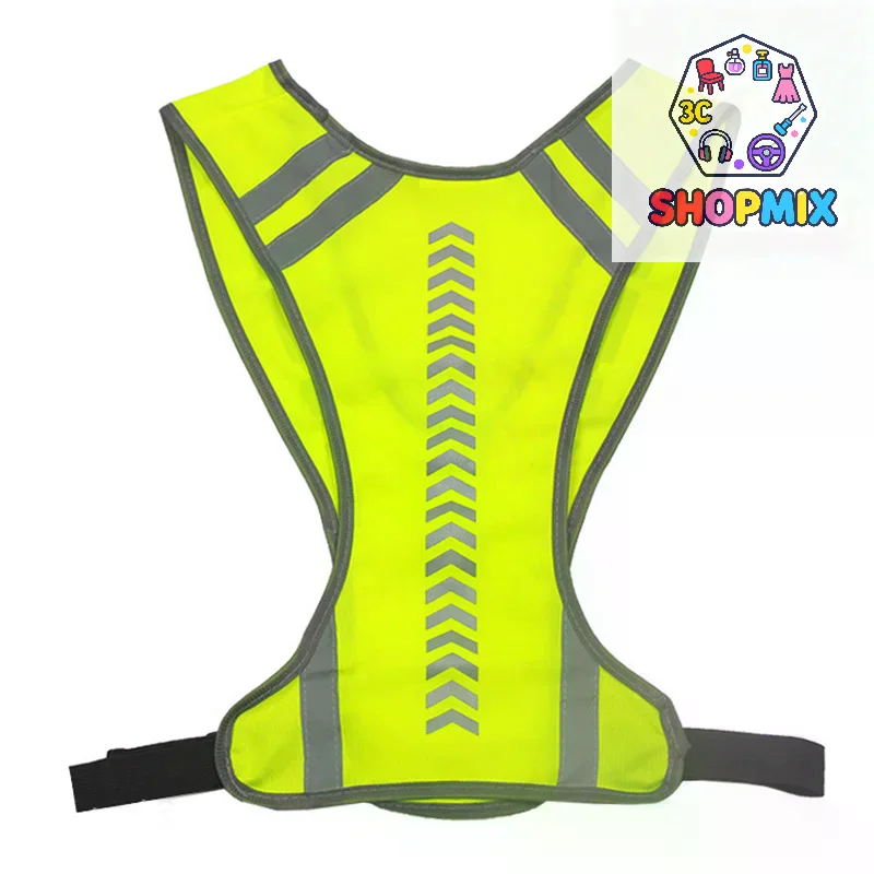 Motorcycle Safety Jacket Visible Reflective Vest Working Clothes Night Security Running Cycling Coat
