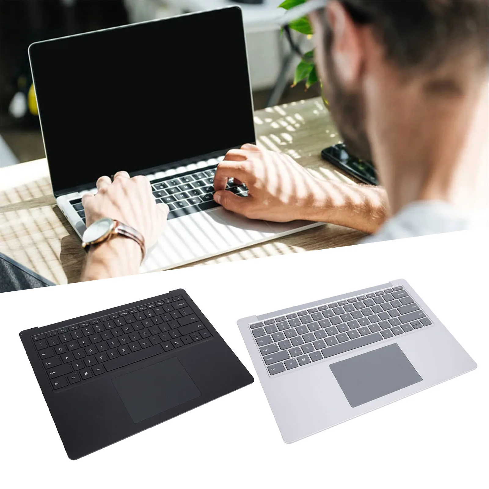 

Laptop Palmrest Keyboard Touchpad Assembly Rapid Response Laptop Palmrest Keyboard Convenient for Laptop 3 4 5 1951 13.5 Inch