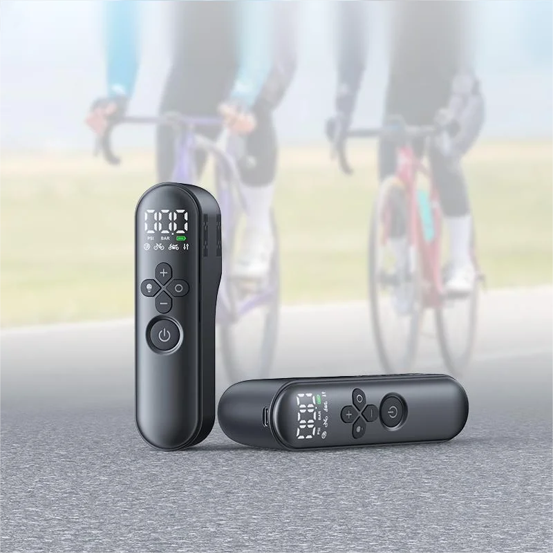 T05 Customizable Mini Portable High Pressure Air Compressor Handheld Bike & Car Tire Inflator Rechargeable Air Pump Automatic