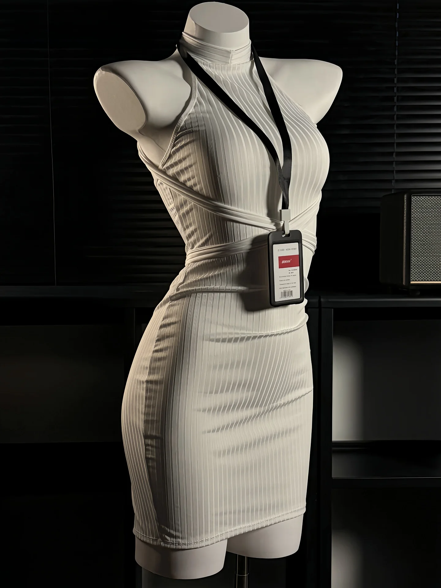 Sexy OL Secretary Short Skirt Fun Date Uniform Lady President Exclusive Secretary Casual Home Leisure Pure Color Design