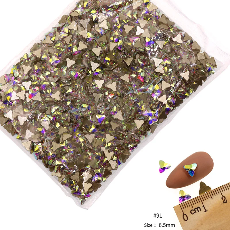 VDD 81-118 Großhandel 1440 Stück Glasrhinestones Kristall AB Flache Rückseite Glänzende Strass-Steine für DIY-Handwerk Nagelkunst-Zubehör – Detail 17