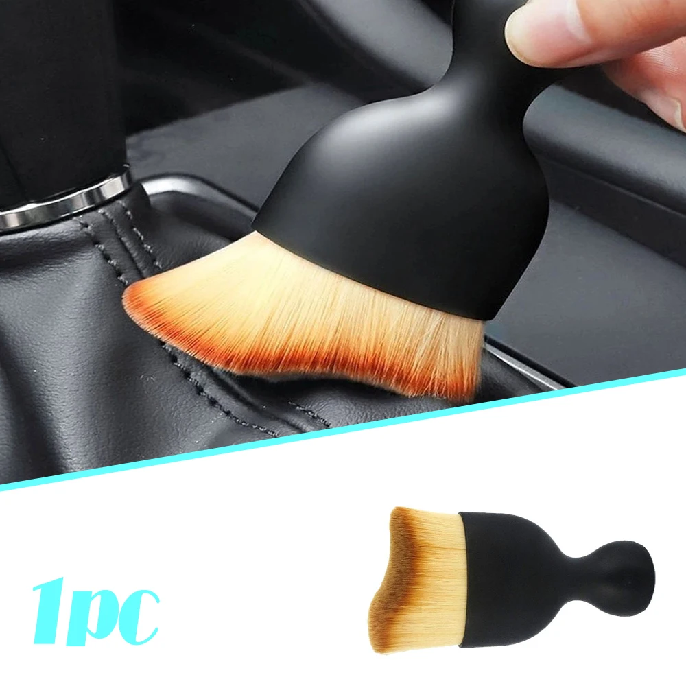 

1pc Auto Accessories Car Air Outlet Cleaning Brush Car Gap Dust Removal Brush Car Air Conditioner Detail Cleaning Tool Brush