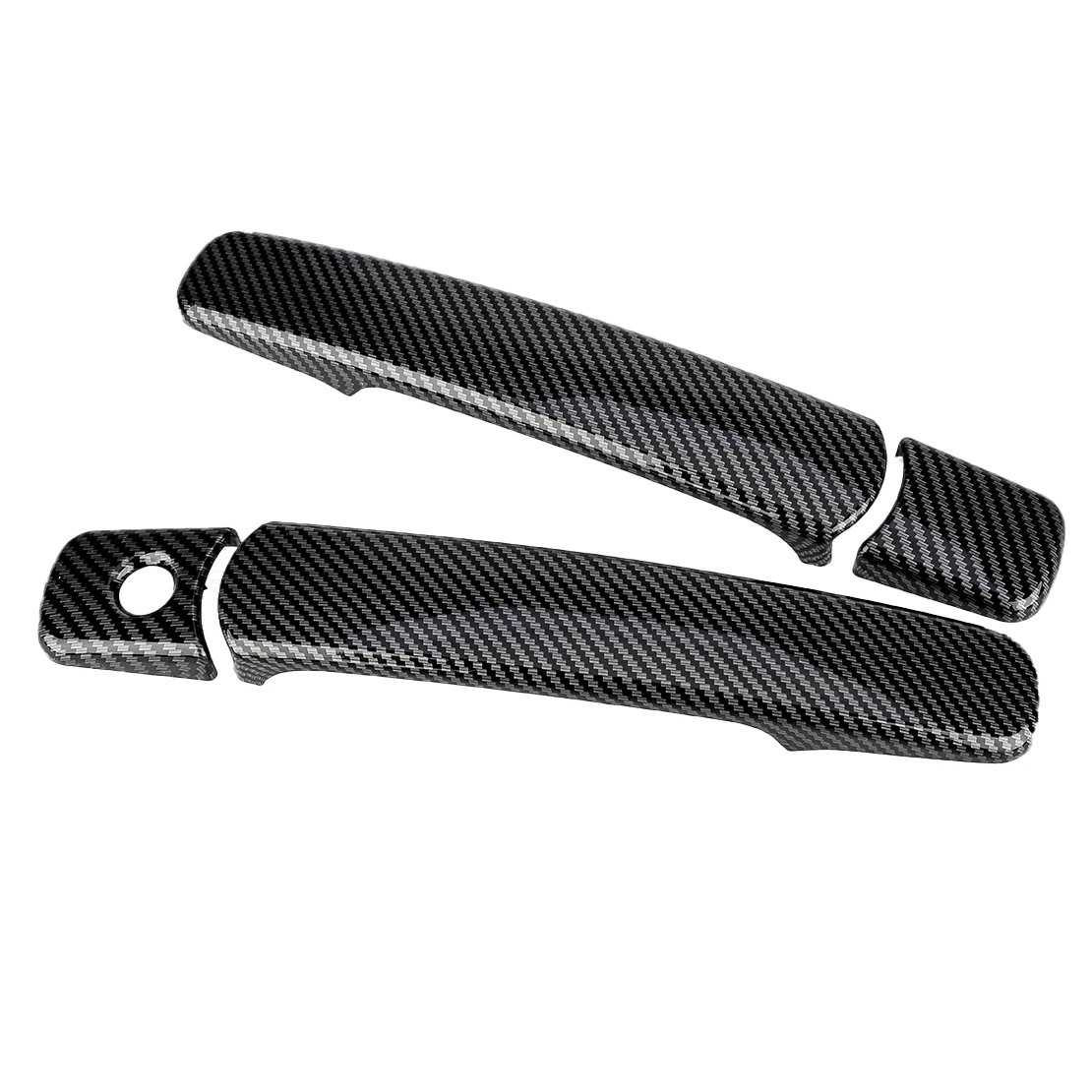 1 Set Front Side Door Handle Cover Trim Gloss Black Carbon Fiber Style Fit for Infiniti G35 Coupe 2003 2004 2005 2006 2007 ABS