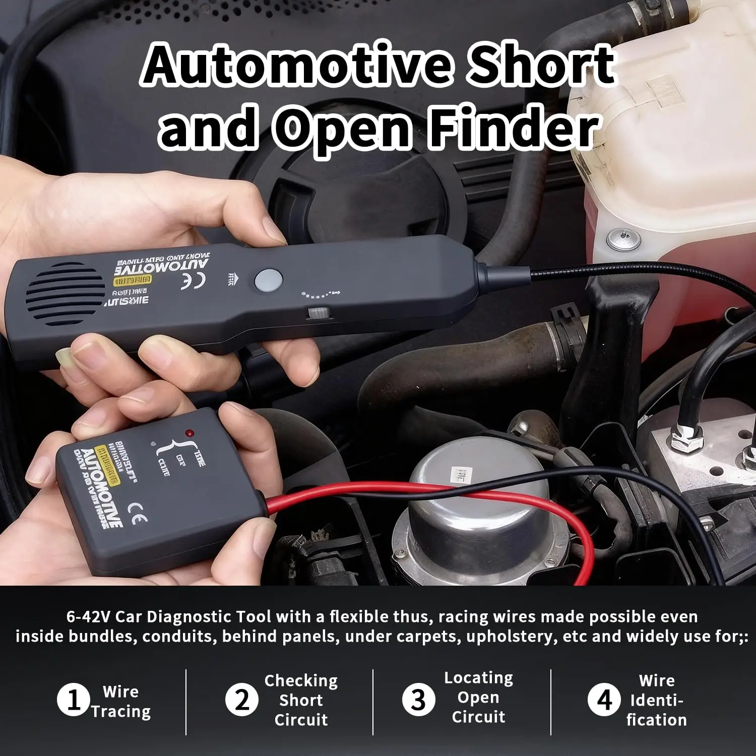 Top!!EM415PRO Automotive Short Cable Tracker & Open Wire Finder Universal EM415 PRO 6-42V DC Find Car Short Circuit Wire