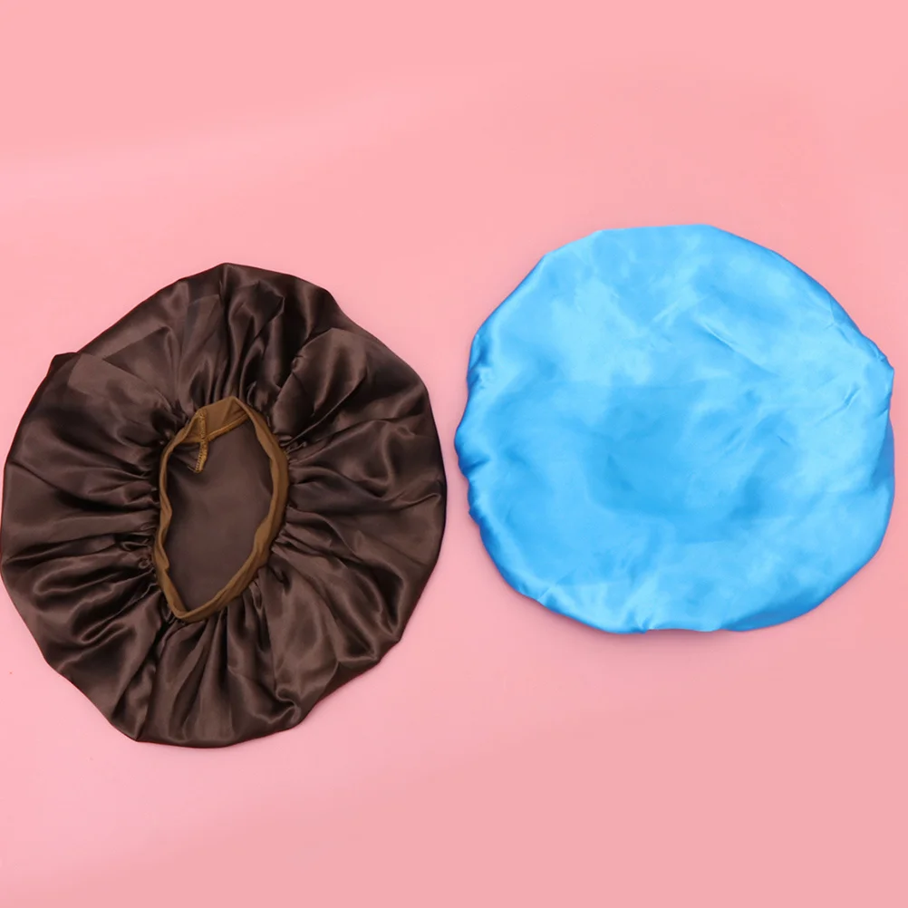 

4Pcs Women Sleep Caps Breathable Night Hats Makeup Bathing Comfortable Fit