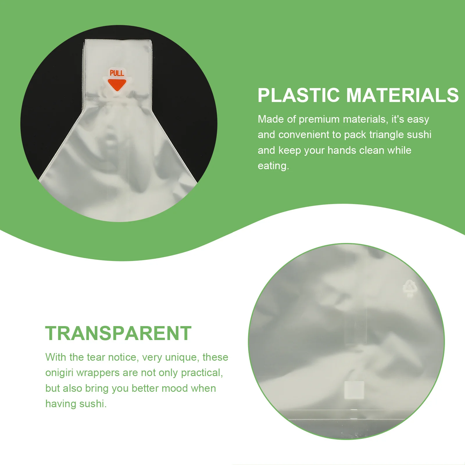 100 قطعة أكياس أونيجيري مثلث السوشي التعبئة والتغليف أغلفة كرات الأرز اليابانية المتاح للمنزل نزهة السفر تخزين المواد الغذائية