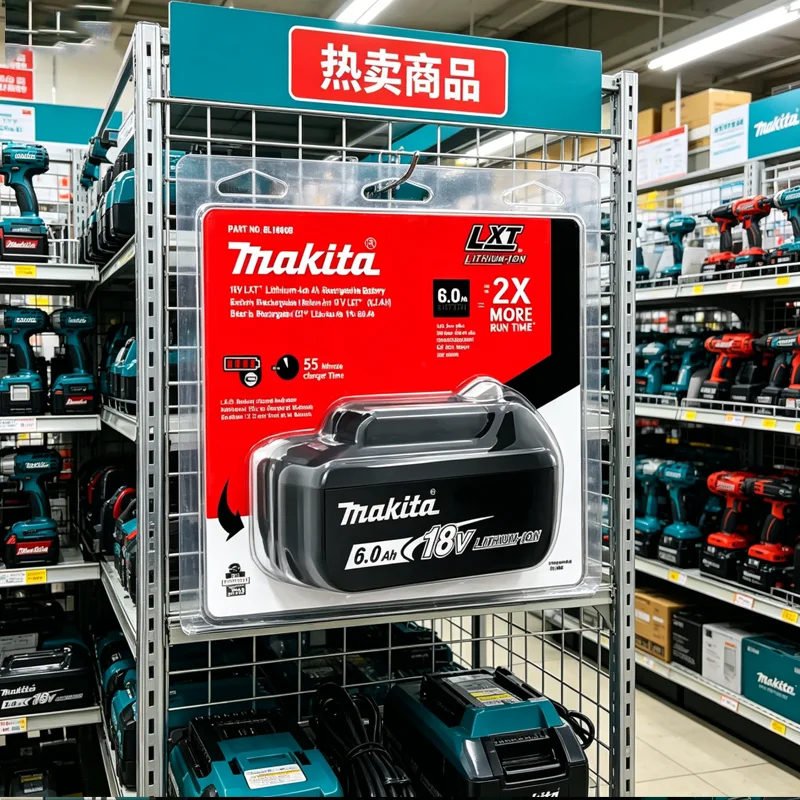 Original Makita 18V Battery 6Ah, 🔥High Capacity Lithium-Ion Batterie Makita 18V, Compatible with 18V Makita Tools🔥