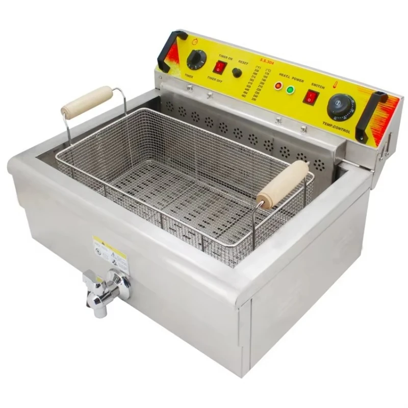 

Professional 30L Stainless Steel Large Capacity Electric Commercial Fryer