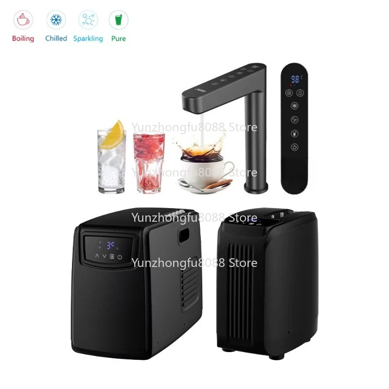 Under the tank electronic 5-in-1 boiling soda water frozen water kitchen faucet all-in-one hot water bubble faucet