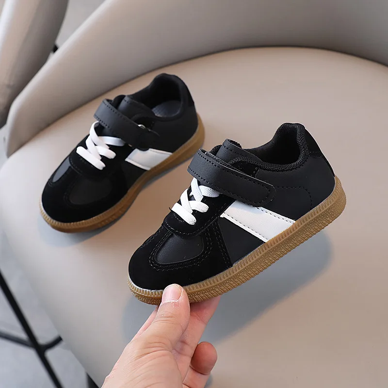 Children's Skate Shoes Girls White Sneakers 2026 Spring New Fashion Boys Canvas Shoes Kids Sports Shoes Unisex Casual Sneakers