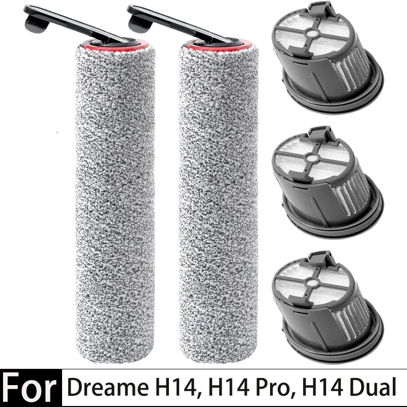 

For Dreame H14 Dual / H14 Pro / H14 / H20 Pro Plus / H20 Ultra / H30 Ultra Vacuum Cleaner Roller Hepa Filter Accessories