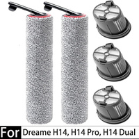 HEPA Filter Main Roller Brush For Dreame H20 Ultra/H30 Ultra  H14, H14 Pro, H14 Dual wet and dry vacuum cleaner spare parts,