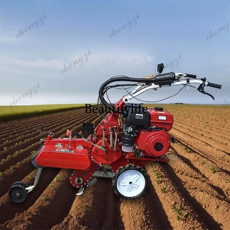 ASMT Four-wheel drive orchard trenching machine agricultural trenching machine small ridging machine