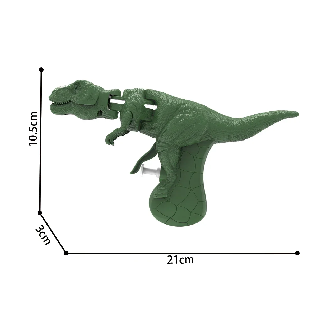 Juego de 10 Uds de pistola de agua de dinosaurio, pulverizador de boca Jurass, agarre de presión, pistola de agua para parque de dinosaurio, juguete de piscina de verano para niños