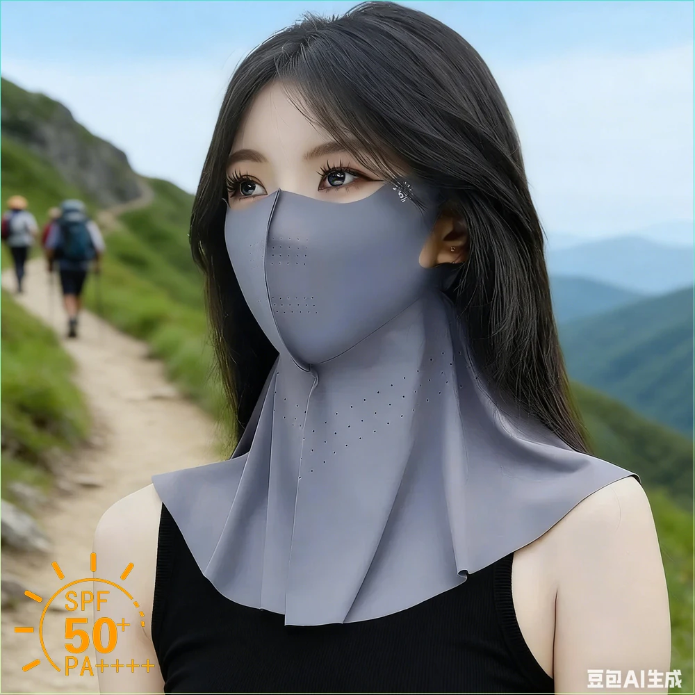 

1-10 шт. Женская летняя маска для лица и шеи для активного отдыха, охлаждающая, дышащая, с защитой от УФ-излучения, для походов и велоспорта, идеальный подарок