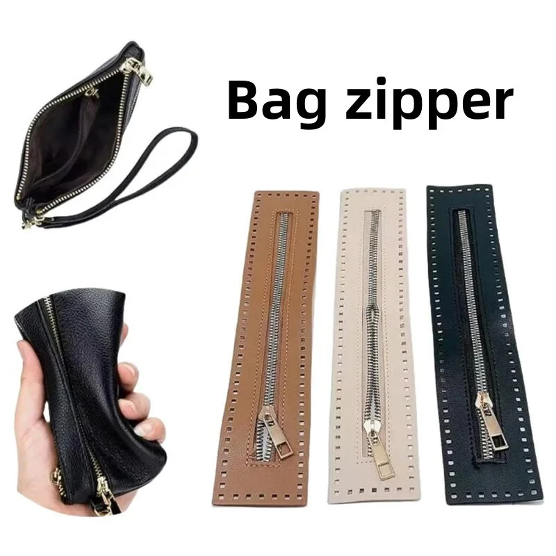 27 سنتيمتر سحاب جلدي طويل حقيبة يد مفيدة جلدية سستة العملي حقيبة كروشيه الأجهزة Soild سستة الخياطة التبعي