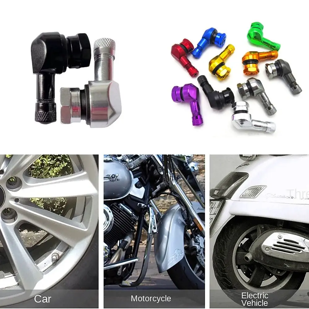 90° Valve Motorcycle Rim Leakproof Motorcycle Modification Motorcycle Valve Stems Aluminum Alloy Tire Accessory