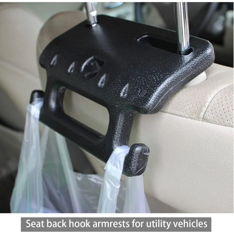 

Car Seat Back Hooks (Multi-Functional) - Rear Hanger with Armrest, Fits Handbags, Sturdy & Durable
